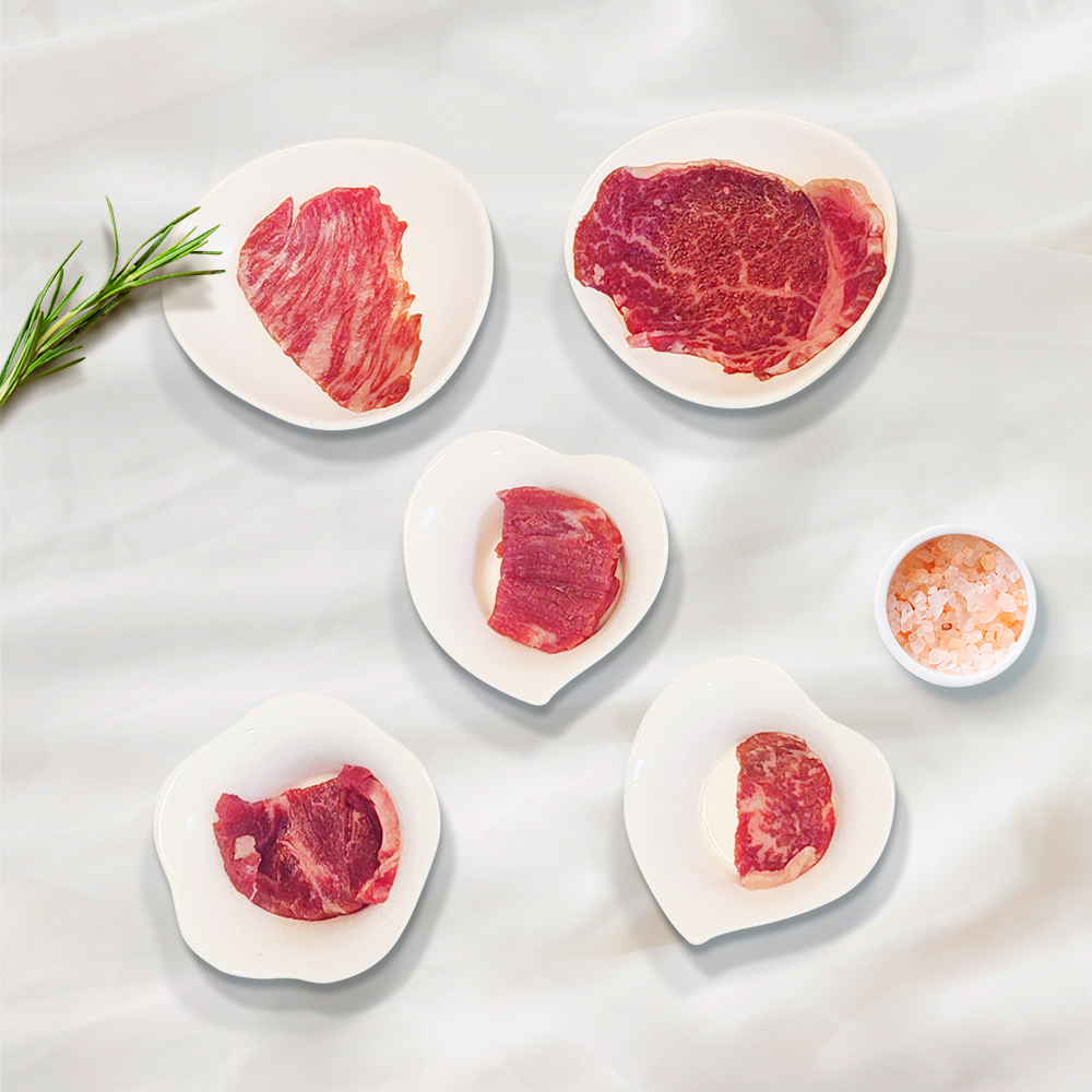 선현한우 채끝살+안심+부채살+살치살+국거리 세트 한우 1+, 1++ 9등급 거세우 1.5kg 아이들용 국거리용 구이용 