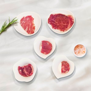 선현한우 채끝살+안심+부채살+살치살+국거리 세트 한우 1+, 1++ 9등급 거세우 1.5kg 아이들용 국거리용 구이용 