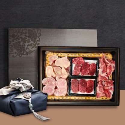 선현한우 한우 1+, 1++ 9등급 거세 명품 한우선물세트 A5 (사골 2.5kg + 사태 1kg + 잡뼈 3kg) 보신용
