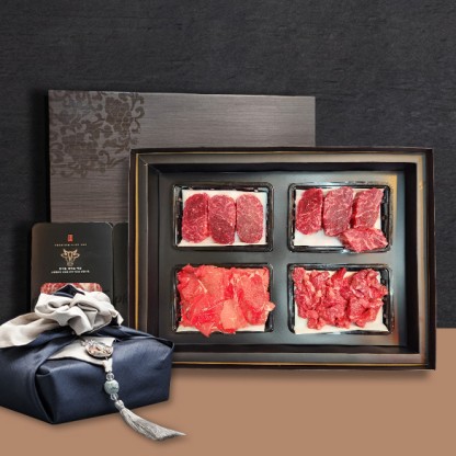 선현한우 한우 1+, 1++ 9등급 거세 명품 한우선물세트 A8 (사태(장조림용) 1kg + 불고기 500g + 국거리 500g) 국거리용 불고기용 장조림용